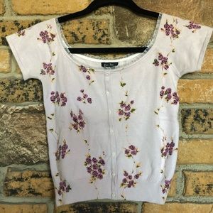 Vintage ‘90s lilac floral top